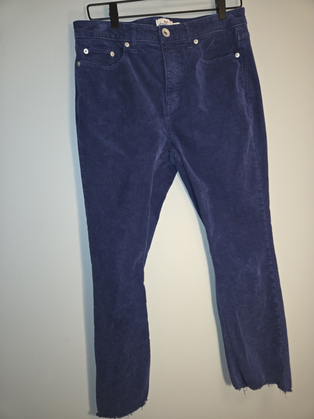 Vineyard Vines Navy Corduroy Cropped Ankle Jeans